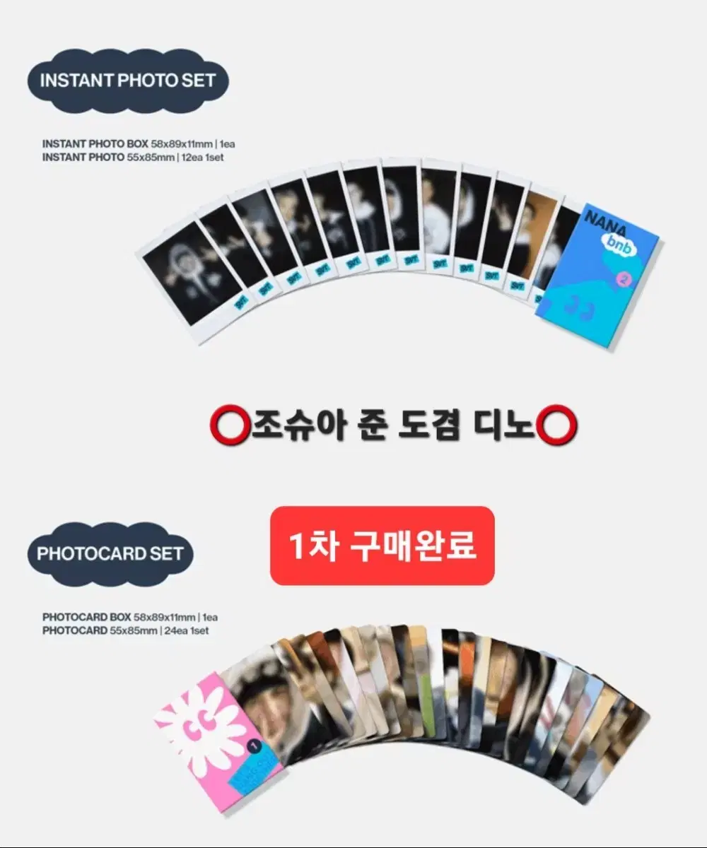 세븐틴 나나민박 키트 포토북 포카 분철