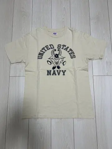 더블 웍스 United States Navy 티셔츠 베이지