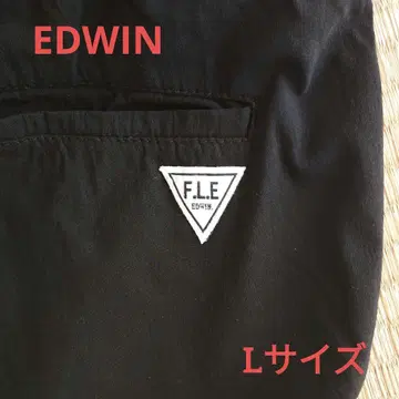 에드윈 EDWIN F.L.E. 블랙 조거 팬츠 L 사이즈 블랙
