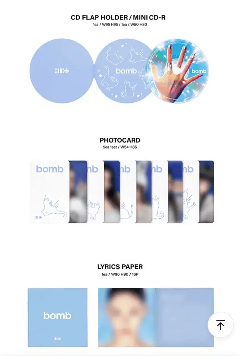 아일릿 ILLIT 미니앨범 3집 bomb Merch 인이어 분철 포카