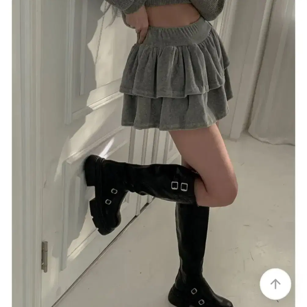 【MODIMOOD】VELVET CANCAN MINI SKIRT Modimode Velvet Cancan Skirt on Bunjang Global Site.