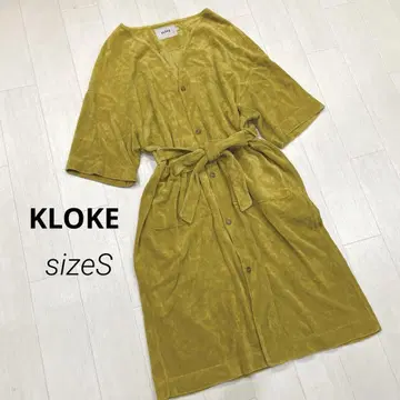 KLOKE 클로크 오분 소매 파일 로브 가디건 가운 겉옷 S