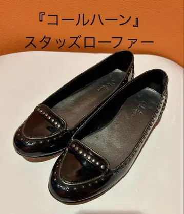 콜한 스터드 로퍼 블랙