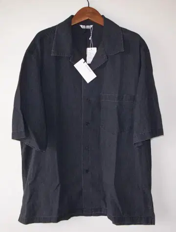 AURALEE 반팔 데님 셔츠 size5 DENIM SHIRT 블랙