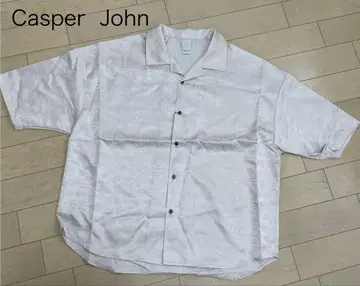 Casper John 베이지 반팔 셔츠 미사용 택 포함