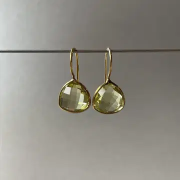 레몬 쿼츠 귀걸이