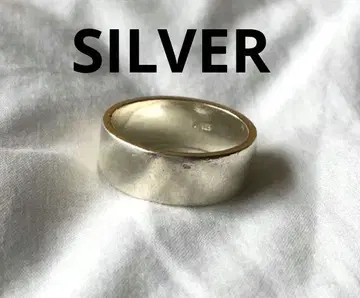 빈티지 평면 실버 반지 SILVER 심플 와이드