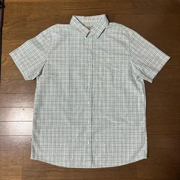 L.L.Bean 00s 반팔 셔츠 깅엄 체크 시어서커 y2k