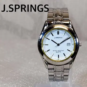 새상품 배터리 J.SPRINGS 손목시계 실버 골드 스테인리스