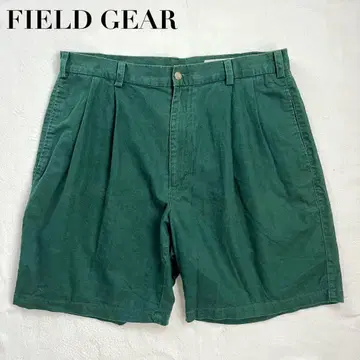 90s 홍콩제 FG FIELD GEAR 린넨 숏 팬츠 그린 34