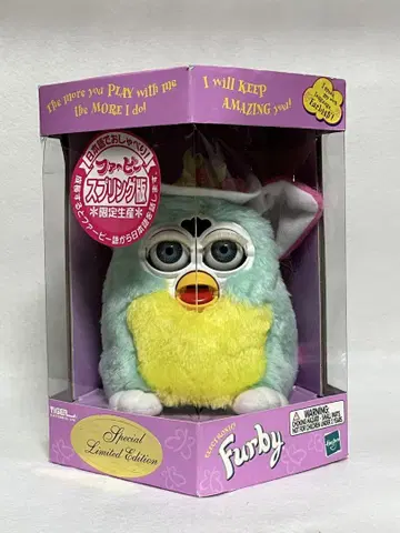미개봉 Furby 퍼비 스프링 버전 일본어 봉제 인형