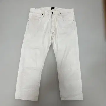 Lee for BEAMS 화이트 데님 33인치 빅 사이즈 G 팬츠