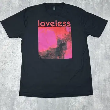 loveless 그래픽 티셔츠 블랙