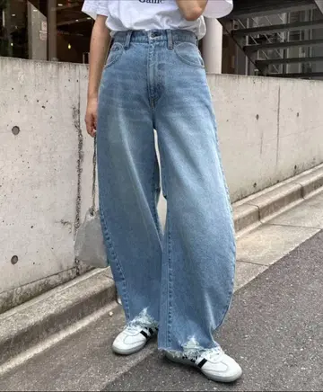 차오패닉 티피 커브 데님 S