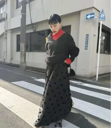 아메리 오토나 뮤즈 도트 튤 스커트 S
