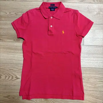 랄프 로렌 폴로 셔츠 스키니 핏 S 핑크