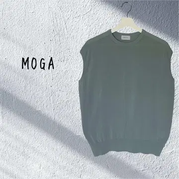 MOGA 모가 슬리브리스 니트 상의 더스티 컬러