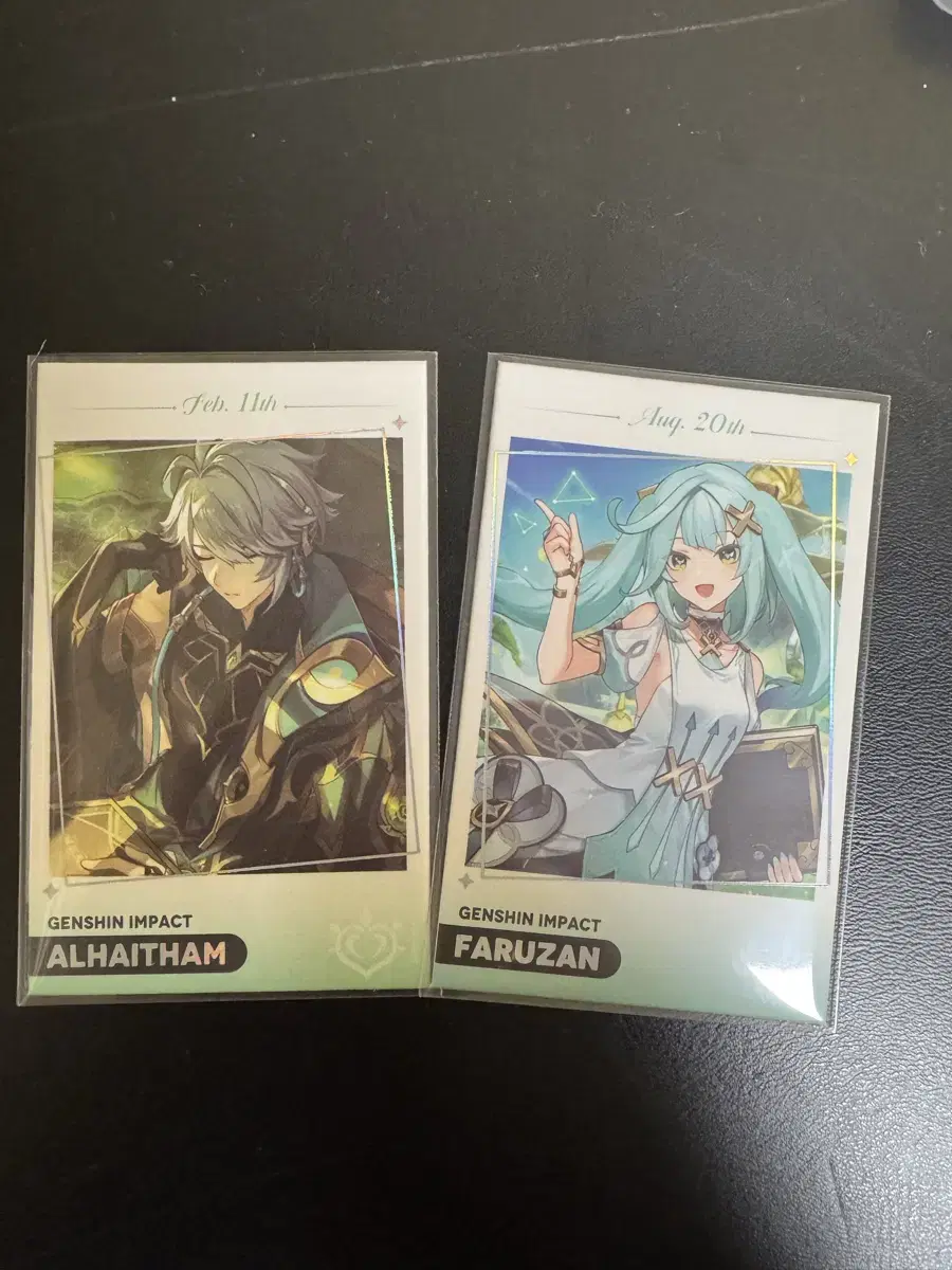 Genshin Impact Mega Coffee Collaboration Birthday Photocard Alhaitham & Faruzan Bulk