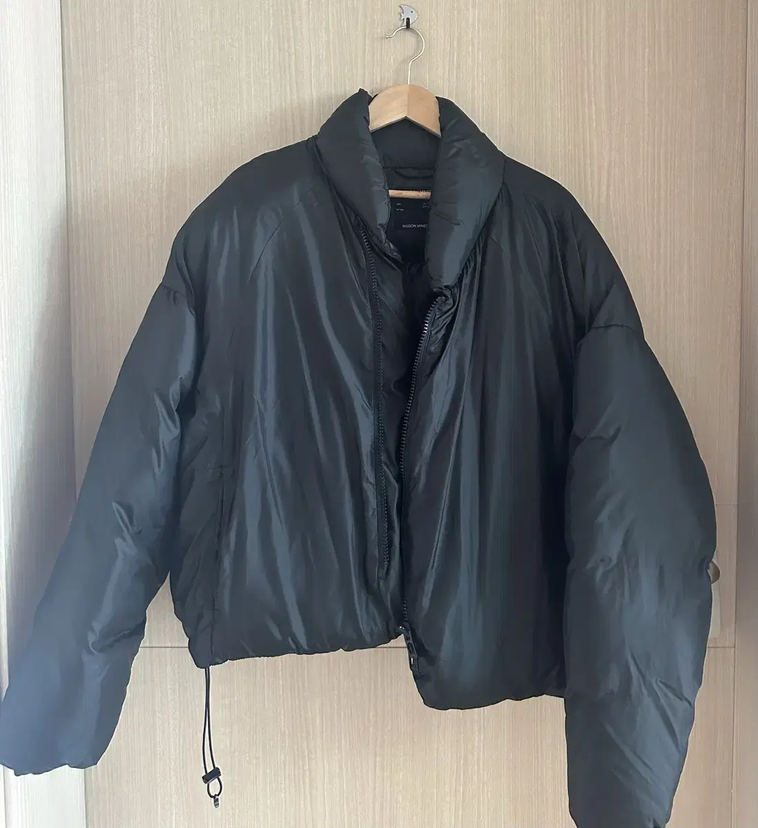 Maison Mined Inside-Out Puffer Goose Down - Black