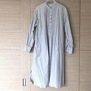LENO 밴드 카라 셔츠 원피스