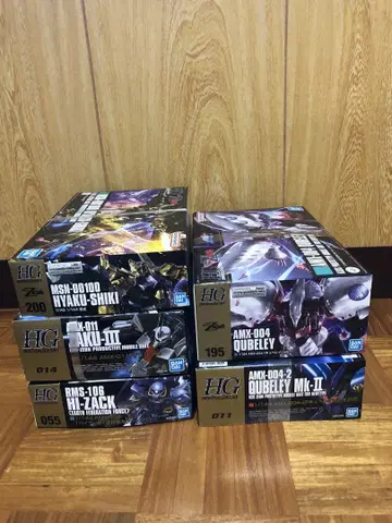 hg 건담 프라모델 5종 세트 Z ZZ