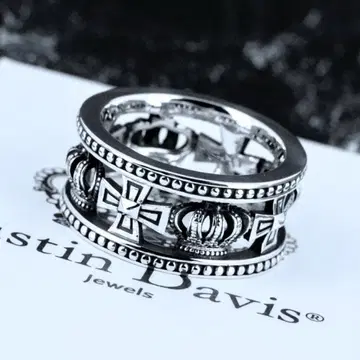 저스틴 데이비스 SRJ175 크로스 크라운 반지
