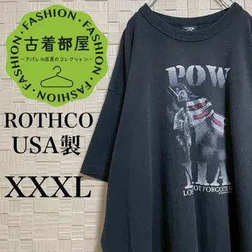 ROTHCO 티셔츠 USA제 싱글 스티치 미군 포로 스며든 프린트