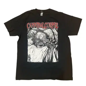 Cannibal Corpse 밴딩 티셔츠 데스 메탈 블랙 GILDAN