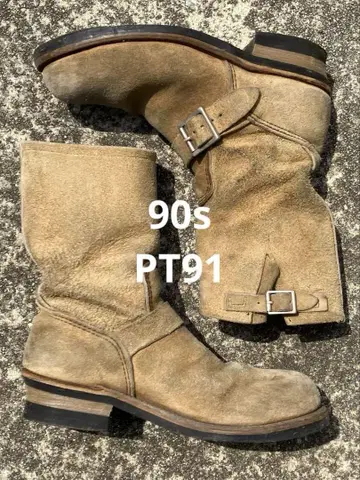 PT91 USA 레드윙 스웨이드 엔지니어 부츠 8.5 페