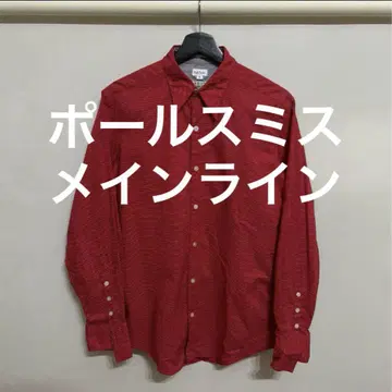 폴스미스 Paul Smith 빨간색 도트 무늬 셔츠 M