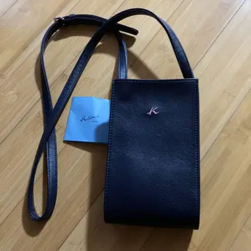 키타무라 스마트폰 숄더백 네이비