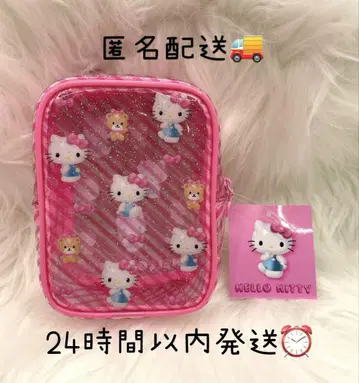 새상품 산리오 키티 통통 3D 클리어 파우치