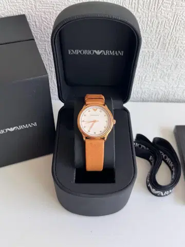 Emporio Armani 손목시계 가죽 벨트