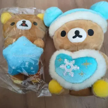 리락쿠마 봉제 인형 반짝이는 하늘 컬렉션 스노우 크리스탈 로손