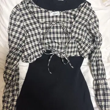 다리치 체크 원피스 S 사이즈