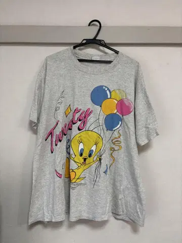 구제 의류 Tweety 벌룬 티셔츠
