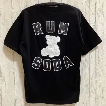 RUMSODA 천축 PU 아플리케 세미 BIG 반팔 셔츠