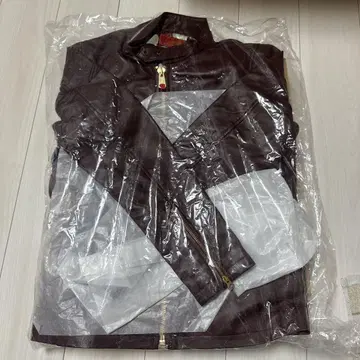 말보로 한정판 다크 브라운 가죽 싱글 라이더 자켓 미사용 새상품