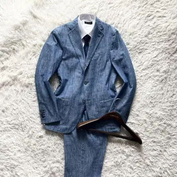 <>LARDINI 데님 코튼 수트 사이즈 44