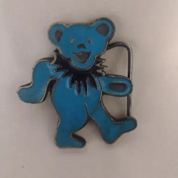 빈티지 Grateful Dead 댄싱 베어 빈티지 에나멜 버클