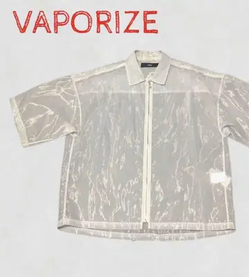 VAPORIZE 시스루 투명 셔츠 자켓