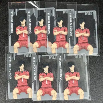 하이큐 팬 파크 쇼와 노트 오미쿠지 클리어 카드 쿠로오 테츠로