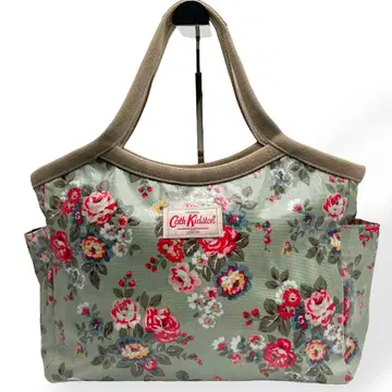 새상품급 Cath Kidson 캐스키드슨 핸드백 그린 꽃무늬