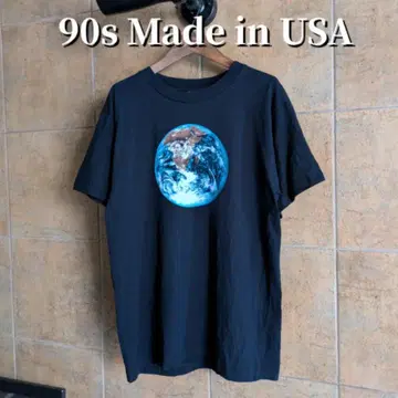 90년대 USA제 EARTH 지구 티셔츠 싱글 스티치 M