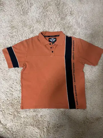 HARLEY-DAVIDSON 오렌지 피케 셔츠