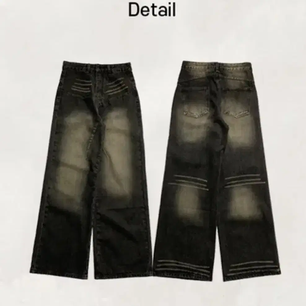 【Anyone more】[A/M] Sant Washing Wide Denim Pants Vintage Washing Wide Leg Denim Pants CN14 - Korean Women's