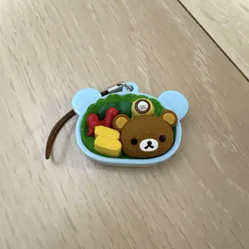 리락쿠마 도시락 스트랩 파랑