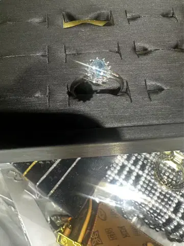 실버 솔리테어 반지 큐빅 지르코니아
