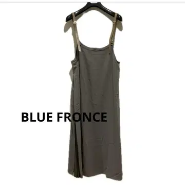 BLUE FRONCE 슬리브리스 롱 원피스 플리츠