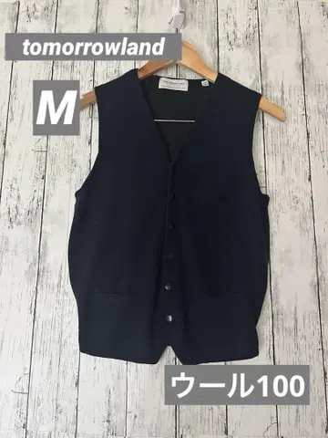투모로우랜드 남성용 베스트 울 100 네이비 컬러 M